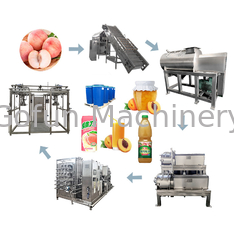 Steuerpfirsich-Aprikosen-Frucht-Produktlinie PLC-3tons/Day