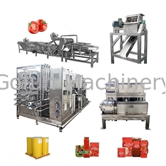 Tomaten-Produktlinie 10T/D SUS304 für die Pasten-Soßen-Konzentrat-Verarbeitung