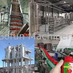 SUS 304 / 316 Tomatenketchup-Sauce Produktionslinie Maschinen Mechanisierte Produktion