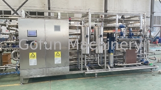 Saft / Milchprodukte / Getränke / Sirup Tubular Sterilisationsmaschine 304 Edelstahl