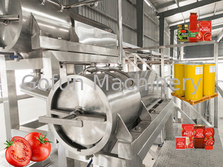 Mechanisierte Produktions-Tomatenkonzentrat-Produktlinie 3T/H 220V/380V