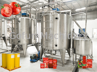 Kundengebundene Tomaten-Produktlinie 304SUS 10 - 100T/D