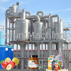 SS304 100T / D Industrielle Apfelsaft-Verarbeitungslinie Aseptische Beutelverpackung
