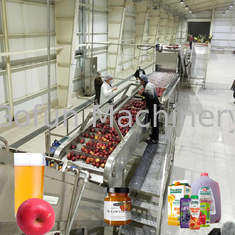 10 - Schlüsselfertige Projekte der Automatisierungs-Apfelsaft-Verarbeitungslinie 100T/D SUS 304