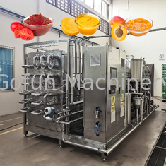 Automatische Apfel- und Birnenpaste / Zellstoff / Sauce / Marmelade UHT Sterilisator Maschine Tube In Tube