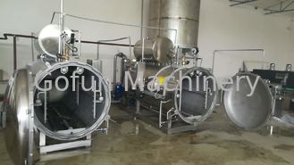 Frucht-Gemüse-Retorte UHT-Sterilisator-Maschinen-hohe Leistungsfähigkeits-kundengebundene Kapazität